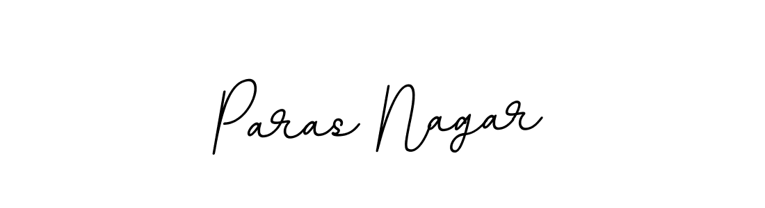 Use a signature maker to create a handwritten signature online. With this signature software, you can design (BallpointsItalic-DORy9) your own signature for name Paras Nagar. Paras Nagar signature style 11 images and pictures png