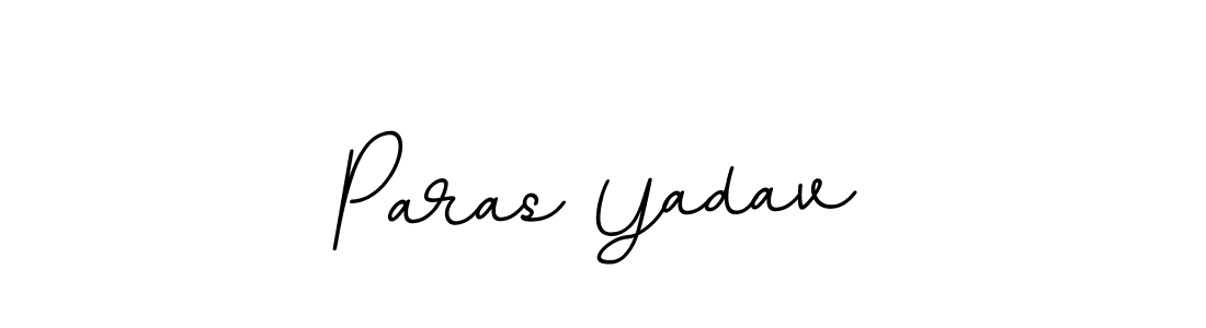 Design your own signature with our free online signature maker. With this signature software, you can create a handwritten (BallpointsItalic-DORy9) signature for name Paras Yadav. Paras Yadav signature style 11 images and pictures png