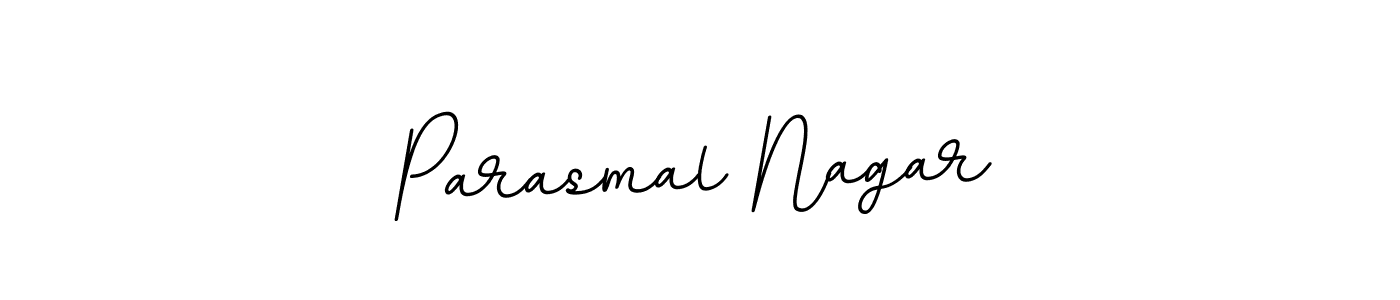 Create a beautiful signature design for name Parasmal Nagar. With this signature (BallpointsItalic-DORy9) fonts, you can make a handwritten signature for free. Parasmal Nagar signature style 11 images and pictures png