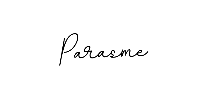 Design your own signature with our free online signature maker. With this signature software, you can create a handwritten (BallpointsItalic-DORy9) signature for name Parasme. Parasme signature style 11 images and pictures png