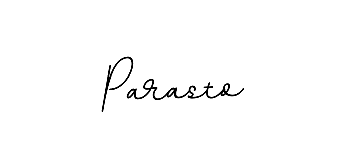 Design your own signature with our free online signature maker. With this signature software, you can create a handwritten (BallpointsItalic-DORy9) signature for name Parasto. Parasto signature style 11 images and pictures png