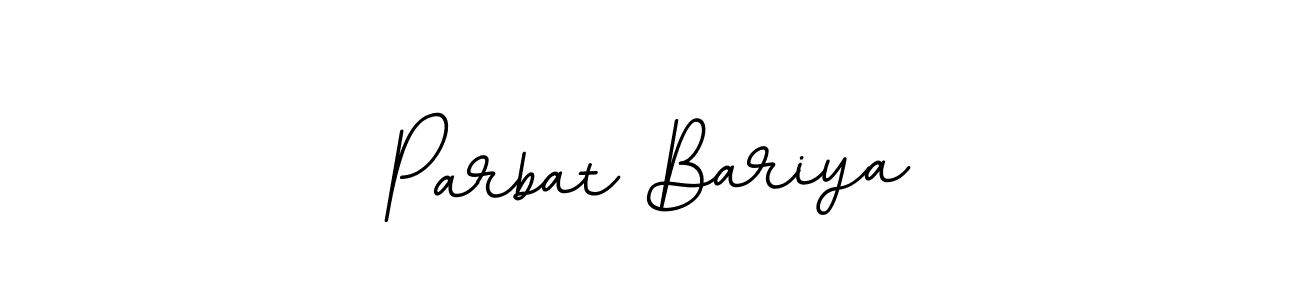Create a beautiful signature design for name Parbat Bariya. With this signature (BallpointsItalic-DORy9) fonts, you can make a handwritten signature for free. Parbat Bariya signature style 11 images and pictures png