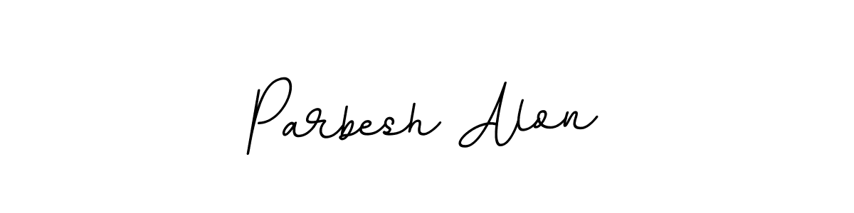 Parbesh Alon stylish signature style. Best Handwritten Sign (BallpointsItalic-DORy9) for my name. Handwritten Signature Collection Ideas for my name Parbesh Alon. Parbesh Alon signature style 11 images and pictures png