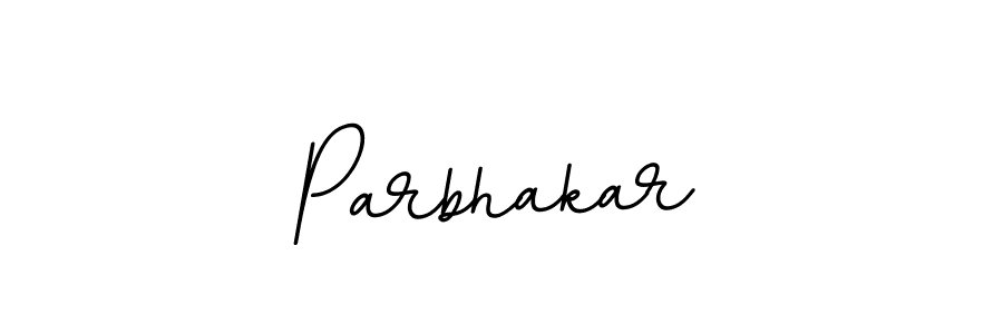 How to make Parbhakar name signature. Use BallpointsItalic-DORy9 style for creating short signs online. This is the latest handwritten sign. Parbhakar signature style 11 images and pictures png