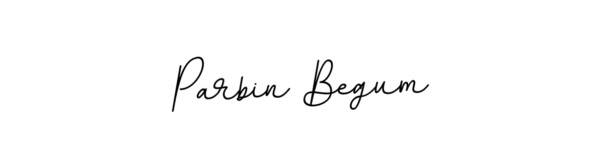 The best way (BallpointsItalic-DORy9) to make a short signature is to pick only two or three words in your name. The name Parbin Begum include a total of six letters. For converting this name. Parbin Begum signature style 11 images and pictures png