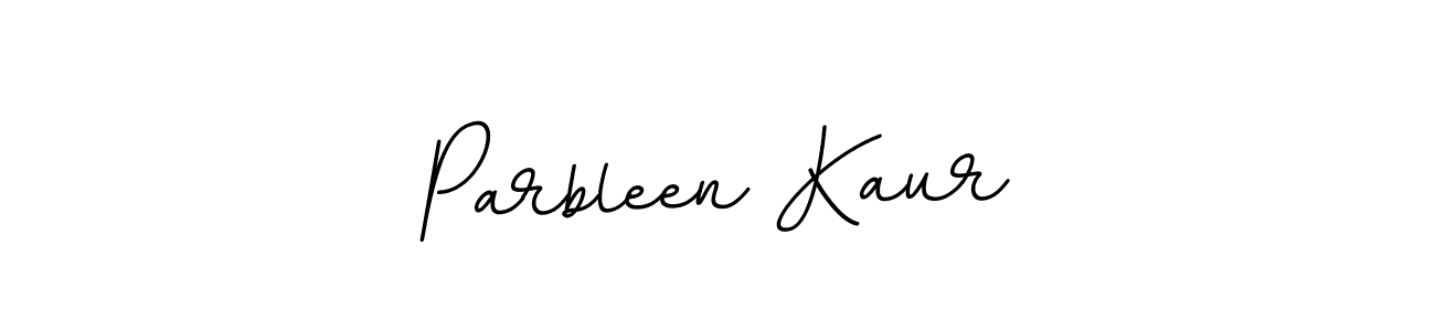 Create a beautiful signature design for name Parbleen Kaur. With this signature (BallpointsItalic-DORy9) fonts, you can make a handwritten signature for free. Parbleen Kaur signature style 11 images and pictures png