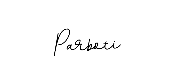 Make a beautiful signature design for name Parboti. With this signature (BallpointsItalic-DORy9) style, you can create a handwritten signature for free. Parboti signature style 11 images and pictures png