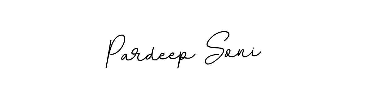 Make a beautiful signature design for name Pardeep Soni. With this signature (BallpointsItalic-DORy9) style, you can create a handwritten signature for free. Pardeep Soni signature style 11 images and pictures png