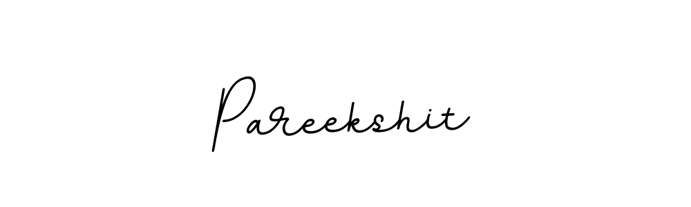 Use a signature maker to create a handwritten signature online. With this signature software, you can design (BallpointsItalic-DORy9) your own signature for name Pareekshit. Pareekshit signature style 11 images and pictures png