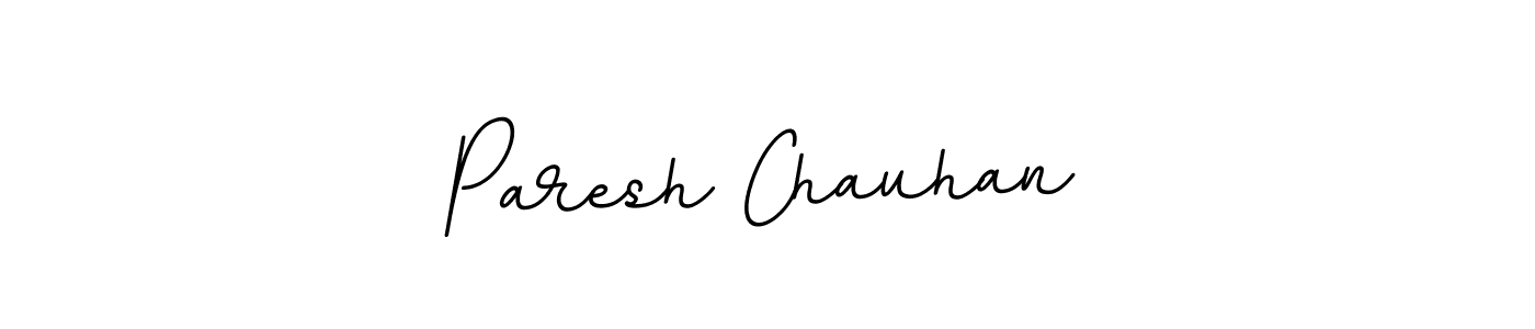 Design your own signature with our free online signature maker. With this signature software, you can create a handwritten (BallpointsItalic-DORy9) signature for name Paresh Chauhan. Paresh Chauhan signature style 11 images and pictures png