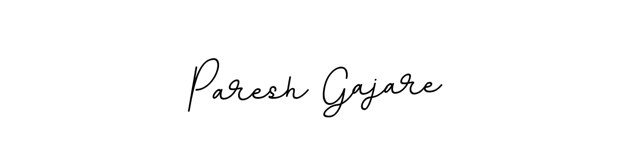 How to make Paresh Gajare name signature. Use BallpointsItalic-DORy9 style for creating short signs online. This is the latest handwritten sign. Paresh Gajare signature style 11 images and pictures png