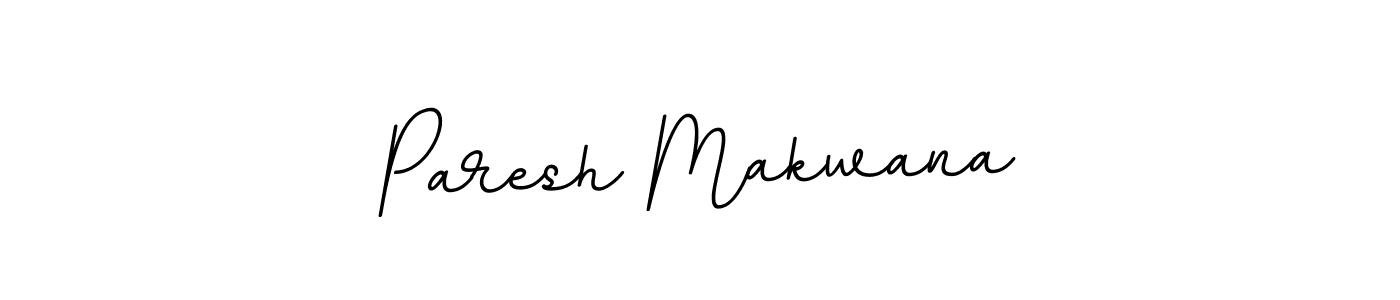 How to make Paresh Makwana name signature. Use BallpointsItalic-DORy9 style for creating short signs online. This is the latest handwritten sign. Paresh Makwana signature style 11 images and pictures png