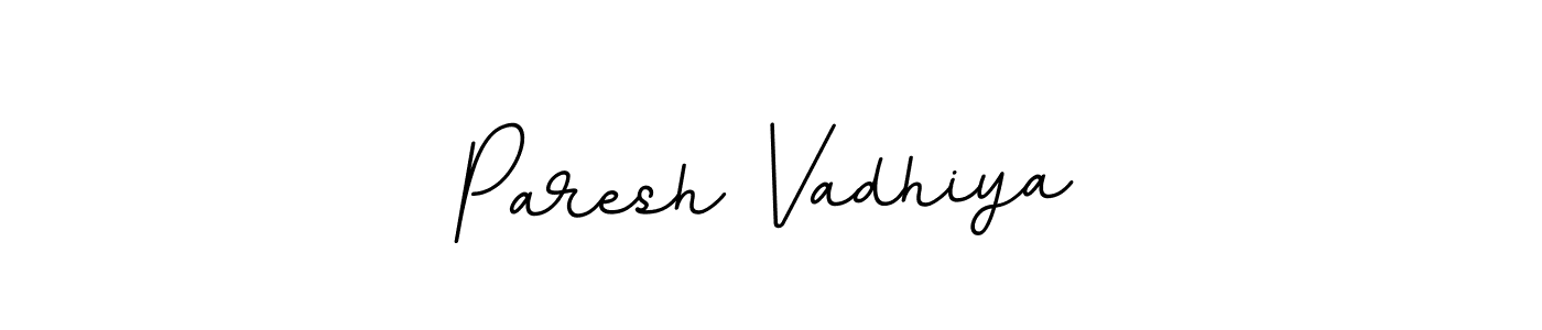 How to make Paresh Vadhiya name signature. Use BallpointsItalic-DORy9 style for creating short signs online. This is the latest handwritten sign. Paresh Vadhiya signature style 11 images and pictures png