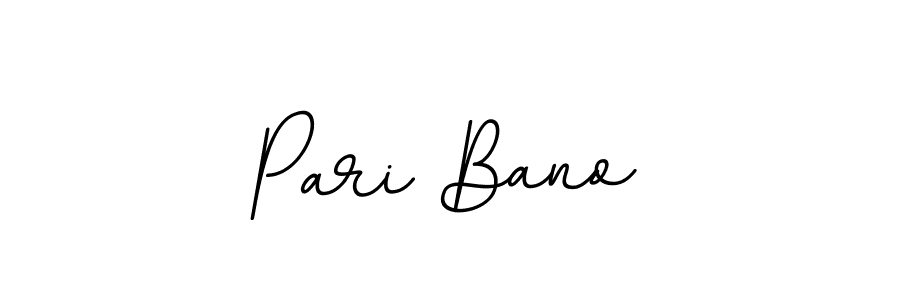 Create a beautiful signature design for name Pari Bano. With this signature (BallpointsItalic-DORy9) fonts, you can make a handwritten signature for free. Pari Bano signature style 11 images and pictures png