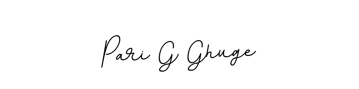 BallpointsItalic-DORy9 is a professional signature style that is perfect for those who want to add a touch of class to their signature. It is also a great choice for those who want to make their signature more unique. Get Pari G Ghuge name to fancy signature for free. Pari G Ghuge signature style 11 images and pictures png