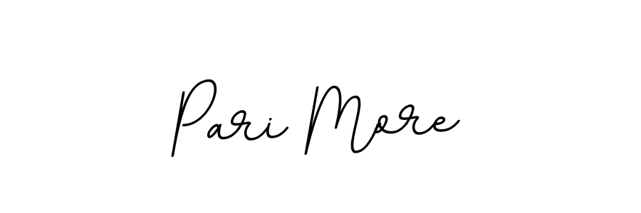 How to make Pari More name signature. Use BallpointsItalic-DORy9 style for creating short signs online. This is the latest handwritten sign. Pari More signature style 11 images and pictures png