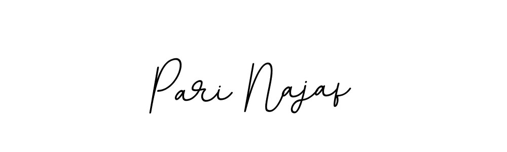 Make a beautiful signature design for name Pari Najaf. With this signature (BallpointsItalic-DORy9) style, you can create a handwritten signature for free. Pari Najaf signature style 11 images and pictures png