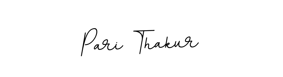 Make a beautiful signature design for name Pari Thakur. With this signature (BallpointsItalic-DORy9) style, you can create a handwritten signature for free. Pari Thakur signature style 11 images and pictures png
