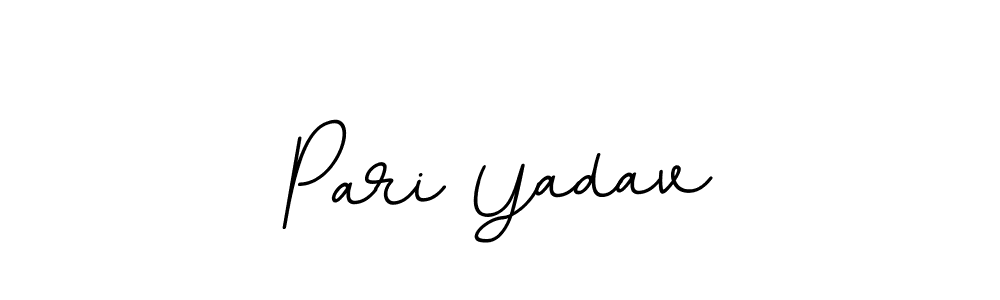 Pari Yadav stylish signature style. Best Handwritten Sign (BallpointsItalic-DORy9) for my name. Handwritten Signature Collection Ideas for my name Pari Yadav. Pari Yadav signature style 11 images and pictures png