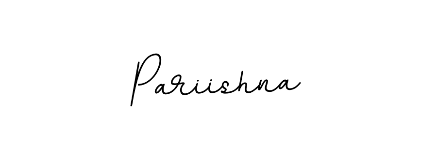 Create a beautiful signature design for name Pariishna. With this signature (BallpointsItalic-DORy9) fonts, you can make a handwritten signature for free. Pariishna signature style 11 images and pictures png