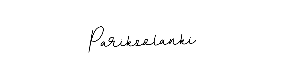 Create a beautiful signature design for name Pariksolanki. With this signature (BallpointsItalic-DORy9) fonts, you can make a handwritten signature for free. Pariksolanki signature style 11 images and pictures png