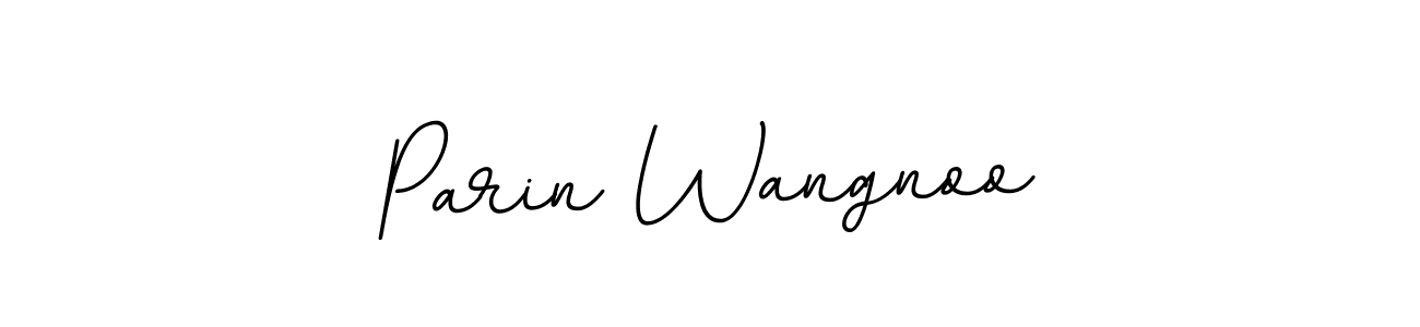 Make a beautiful signature design for name Parin Wangnoo. With this signature (BallpointsItalic-DORy9) style, you can create a handwritten signature for free. Parin Wangnoo signature style 11 images and pictures png