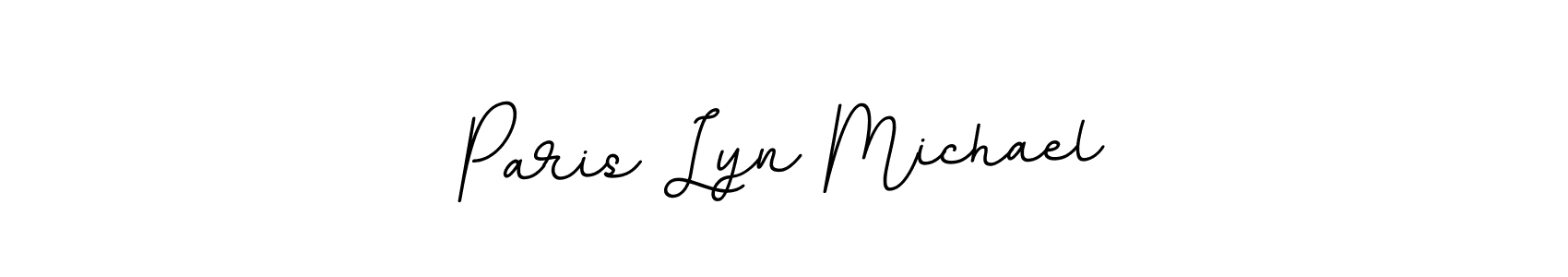 The best way (BallpointsItalic-DORy9) to make a short signature is to pick only two or three words in your name. The name Paris Lyn Michael include a total of six letters. For converting this name. Paris Lyn Michael signature style 11 images and pictures png
