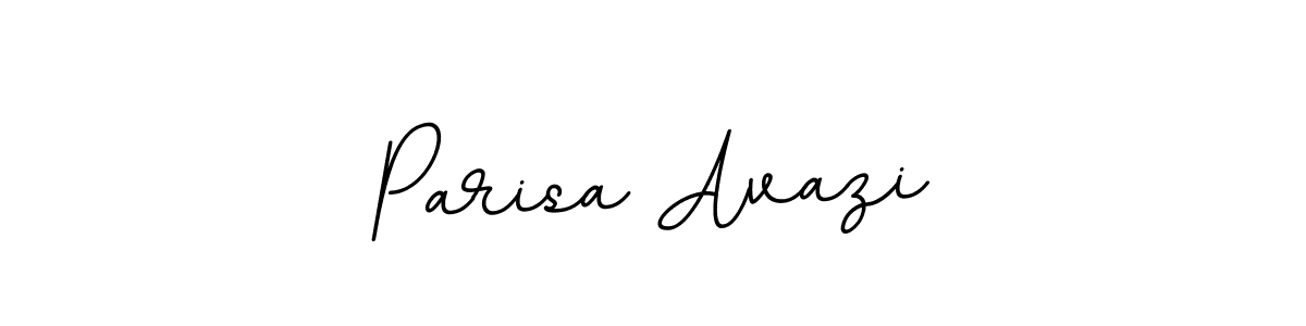 How to make Parisa Avazi name signature. Use BallpointsItalic-DORy9 style for creating short signs online. This is the latest handwritten sign. Parisa Avazi signature style 11 images and pictures png