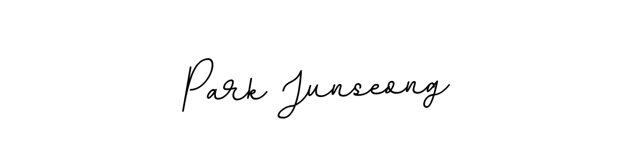 Similarly BallpointsItalic-DORy9 is the best handwritten signature design. Signature creator online .You can use it as an online autograph creator for name Park Junseong. Park Junseong signature style 11 images and pictures png