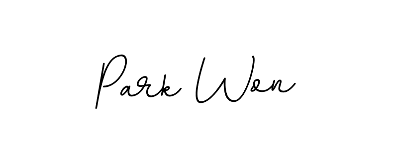 Use a signature maker to create a handwritten signature online. With this signature software, you can design (BallpointsItalic-DORy9) your own signature for name Park Won. Park Won signature style 11 images and pictures png