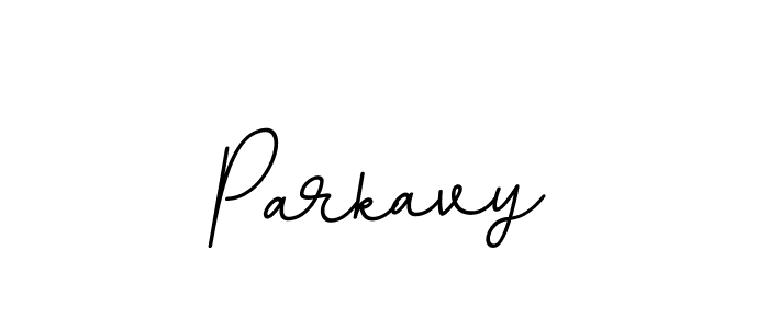 Use a signature maker to create a handwritten signature online. With this signature software, you can design (BallpointsItalic-DORy9) your own signature for name Parkavy. Parkavy signature style 11 images and pictures png