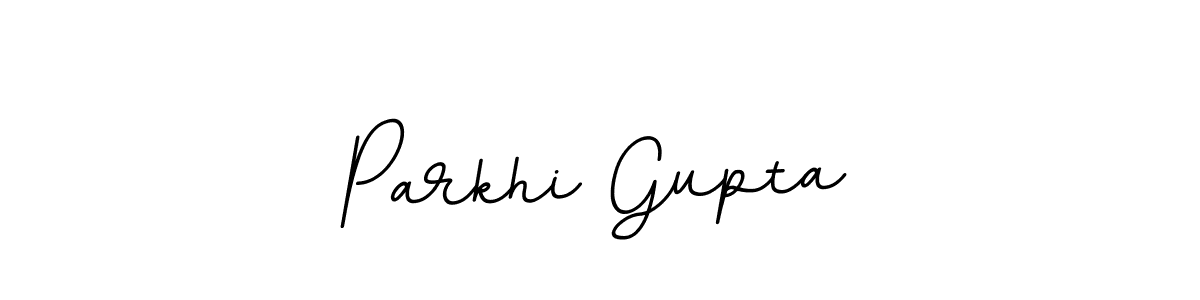 How to make Parkhi Gupta name signature. Use BallpointsItalic-DORy9 style for creating short signs online. This is the latest handwritten sign. Parkhi Gupta signature style 11 images and pictures png