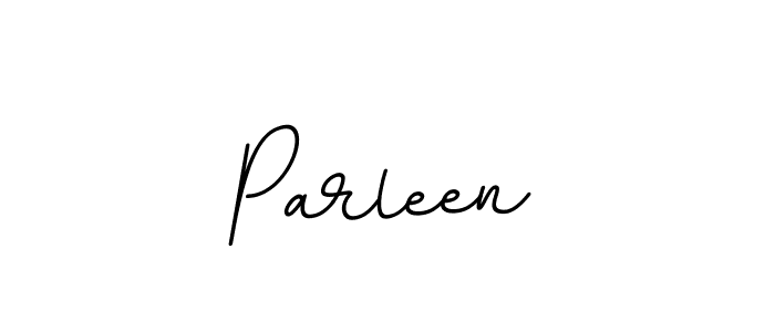 Create a beautiful signature design for name Parleen. With this signature (BallpointsItalic-DORy9) fonts, you can make a handwritten signature for free. Parleen signature style 11 images and pictures png