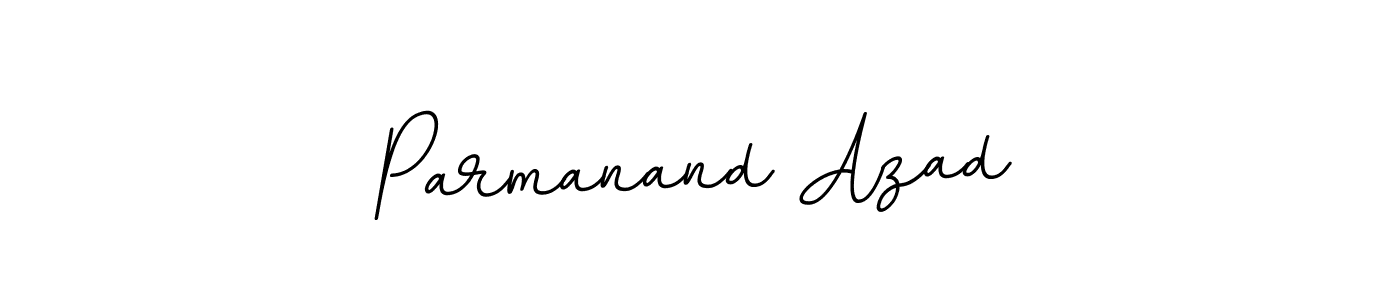 The best way (BallpointsItalic-DORy9) to make a short signature is to pick only two or three words in your name. The name Parmanand Azad include a total of six letters. For converting this name. Parmanand Azad signature style 11 images and pictures png