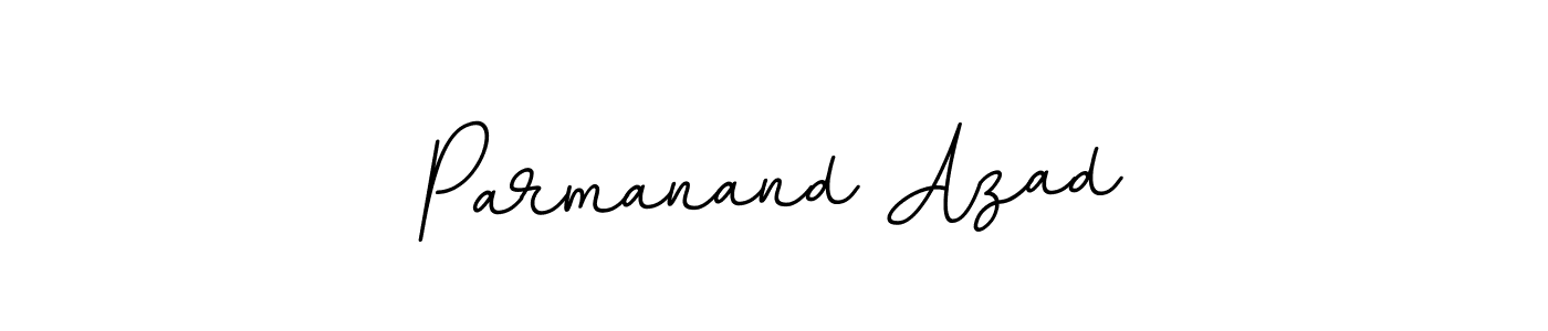 The best way (BallpointsItalic-DORy9) to make a short signature is to pick only two or three words in your name. The name Parmanand Azad include a total of six letters. For converting this name. Parmanand Azad signature style 11 images and pictures png