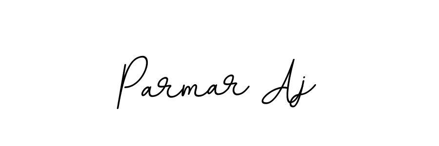 Use a signature maker to create a handwritten signature online. With this signature software, you can design (BallpointsItalic-DORy9) your own signature for name Parmar Aj. Parmar Aj signature style 11 images and pictures png