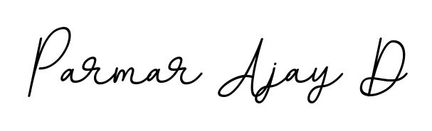 How to make Parmar Ajay D name signature. Use BallpointsItalic-DORy9 style for creating short signs online. This is the latest handwritten sign. Parmar Ajay D signature style 11 images and pictures png