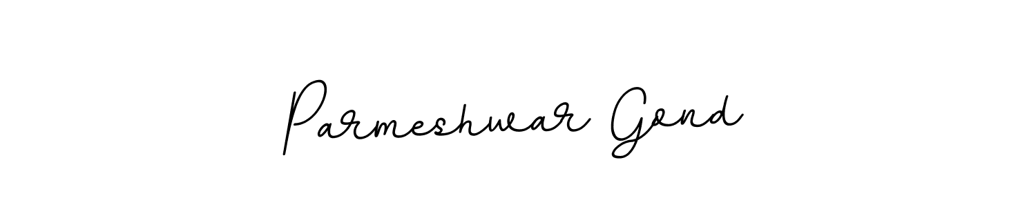 The best way (BallpointsItalic-DORy9) to make a short signature is to pick only two or three words in your name. The name Parmeshwar Gond include a total of six letters. For converting this name. Parmeshwar Gond signature style 11 images and pictures png