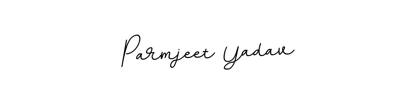 Use a signature maker to create a handwritten signature online. With this signature software, you can design (BallpointsItalic-DORy9) your own signature for name Parmjeet Yadav. Parmjeet Yadav signature style 11 images and pictures png