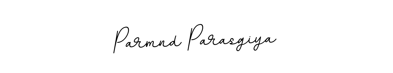 Use a signature maker to create a handwritten signature online. With this signature software, you can design (BallpointsItalic-DORy9) your own signature for name Parmnd Parasgiya. Parmnd Parasgiya signature style 11 images and pictures png