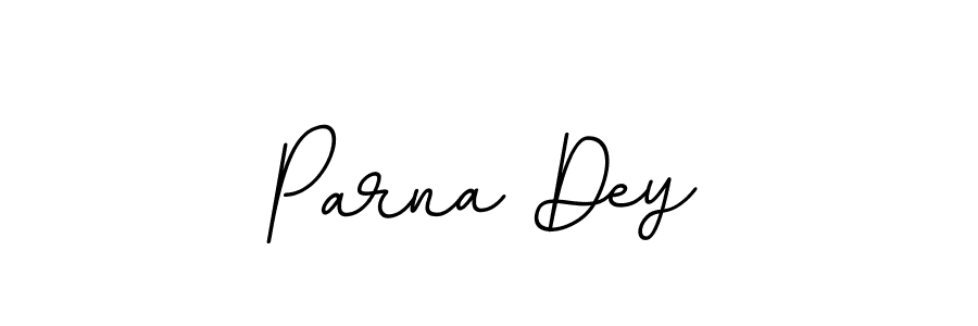 Use a signature maker to create a handwritten signature online. With this signature software, you can design (BallpointsItalic-DORy9) your own signature for name Parna Dey. Parna Dey signature style 11 images and pictures png