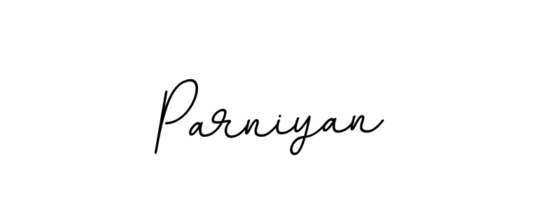 How to make Parniyan name signature. Use BallpointsItalic-DORy9 style for creating short signs online. This is the latest handwritten sign. Parniyan signature style 11 images and pictures png