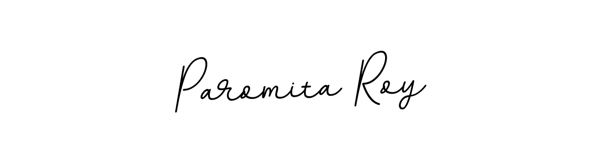 How to make Paromita Roy name signature. Use BallpointsItalic-DORy9 style for creating short signs online. This is the latest handwritten sign. Paromita Roy signature style 11 images and pictures png