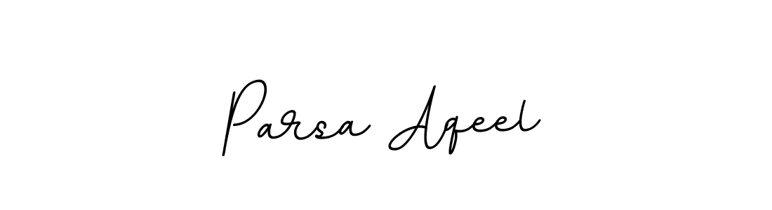 Use a signature maker to create a handwritten signature online. With this signature software, you can design (BallpointsItalic-DORy9) your own signature for name Parsa Aqeel. Parsa Aqeel signature style 11 images and pictures png