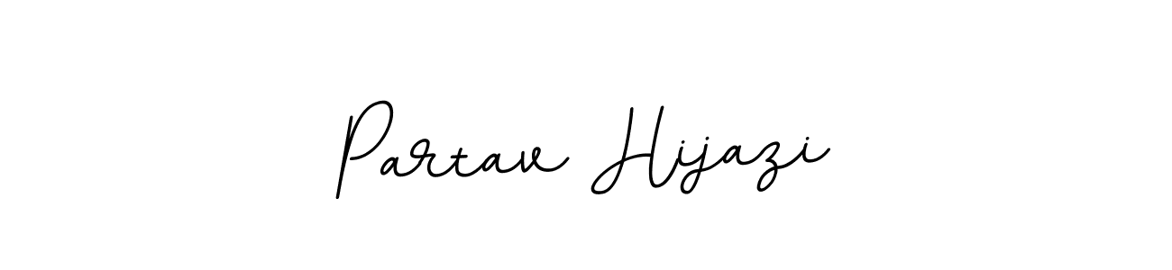 The best way (BallpointsItalic-DORy9) to make a short signature is to pick only two or three words in your name. The name Partav Hijazi include a total of six letters. For converting this name. Partav Hijazi signature style 11 images and pictures png