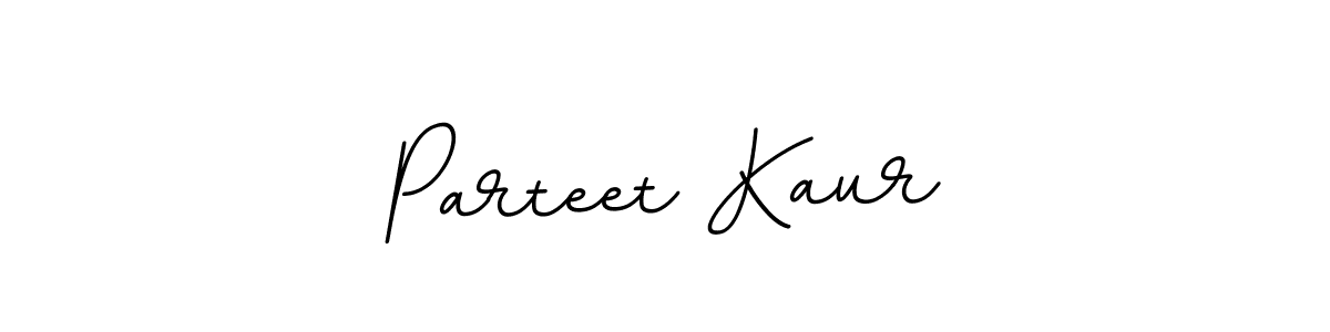 How to make Parteet Kaur name signature. Use BallpointsItalic-DORy9 style for creating short signs online. This is the latest handwritten sign. Parteet Kaur signature style 11 images and pictures png