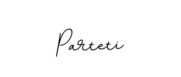 You should practise on your own different ways (BallpointsItalic-DORy9) to write your name (Parteti) in signature. don't let someone else do it for you. Parteti signature style 11 images and pictures png