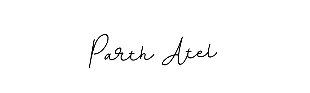 Parth Atel stylish signature style. Best Handwritten Sign (BallpointsItalic-DORy9) for my name. Handwritten Signature Collection Ideas for my name Parth Atel. Parth Atel signature style 11 images and pictures png