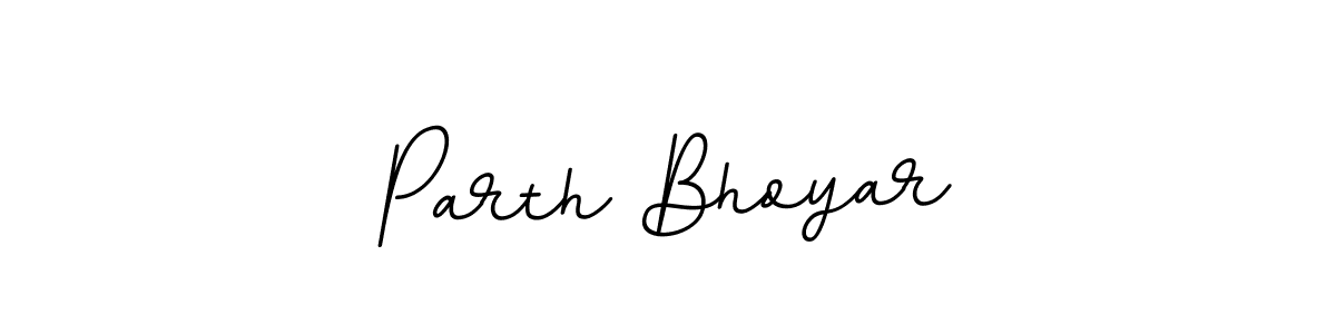 You should practise on your own different ways (BallpointsItalic-DORy9) to write your name (Parth Bhoyar) in signature. don't let someone else do it for you. Parth Bhoyar signature style 11 images and pictures png