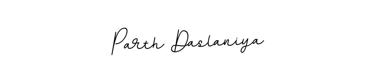 Create a beautiful signature design for name Parth Daslaniya. With this signature (BallpointsItalic-DORy9) fonts, you can make a handwritten signature for free. Parth Daslaniya signature style 11 images and pictures png